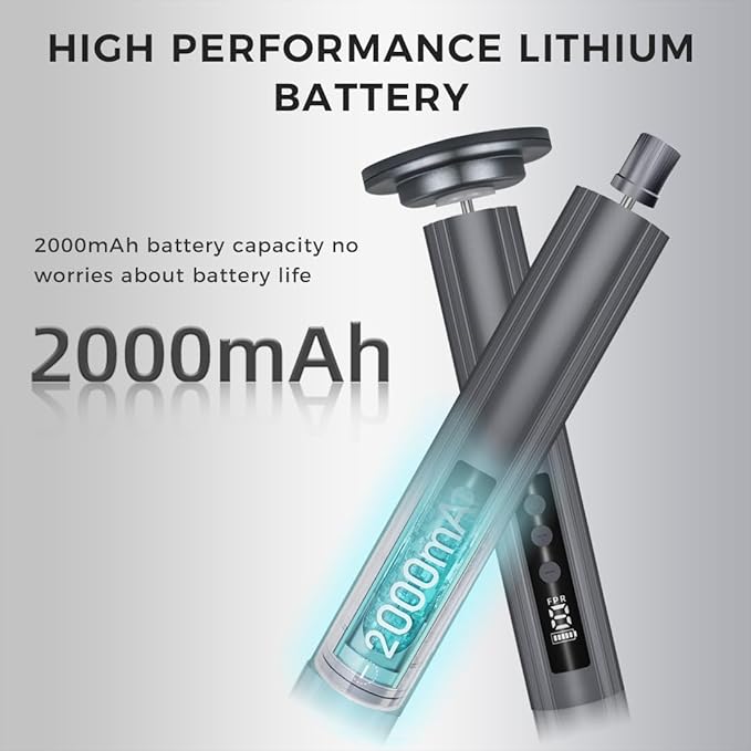 Electric Foot Callus Remover with Nano Glass Head, 9-Speed Rechargeable Foot File with Adjustable R/F Rotation, Digital Display & Powerful Motor for Cracked Heels & Dead Skin (Gray)