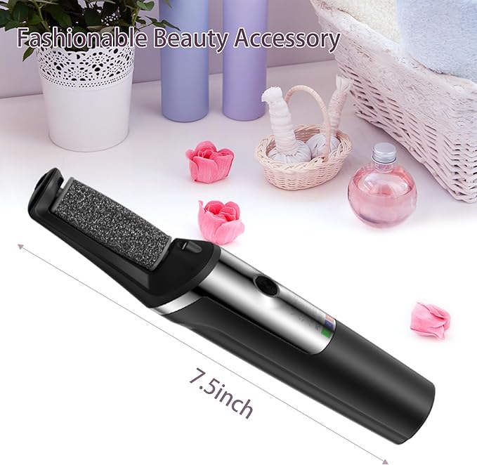 Electric Foot Callus Remover,Smooth Pedicure Wand Rechargeable Electric Foot File,Professional Pedicure Tools for Dry, Dead, Cracked, Hard Skin, at Home Feet Spa Care Kit for Men & Women