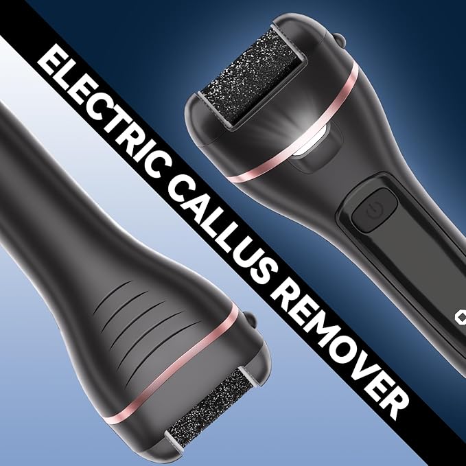 Wea&Hea Electric Callus Remover for Feet with Rechargeable Waterproof 17 in 1 Professional Pedicure Kit with 3 Roller Heads 2 Speed,Foot File, Foot Care Tools Perfect for Dead Hard Cracked Dry Skin