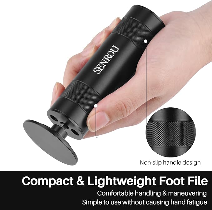 Electric Foot Callus Remover, 2-in-1 Electric Foot Filer/Nail Filer, Callus Remover for Feet with 60Pcs+12Pcs Sandpaper Discs，Holiday Gift Foot Repair Tool, Black