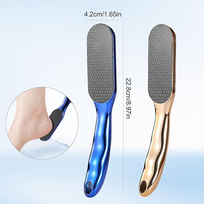 Veinsgrain Foot File, Nano Glass Foot File, Hard Skin Remover Nano-Glass Feet File, Professional Foot Care Tools, Pedicure Tool for Smooth Feet -Gold